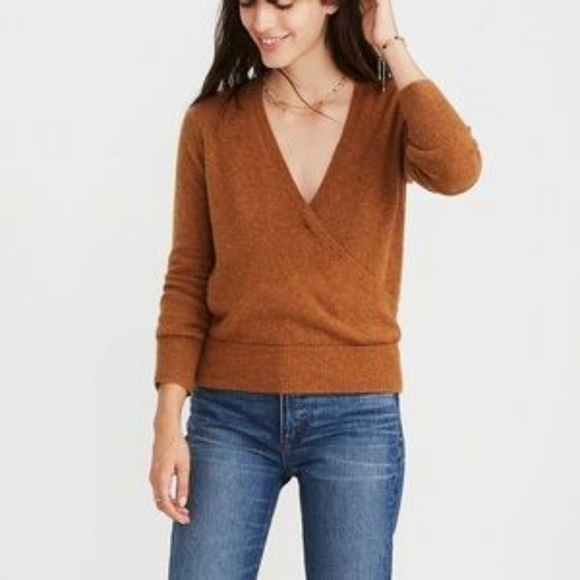 Madewell Sweaters - Madewell Wrap Front Pullover Sweater NEW